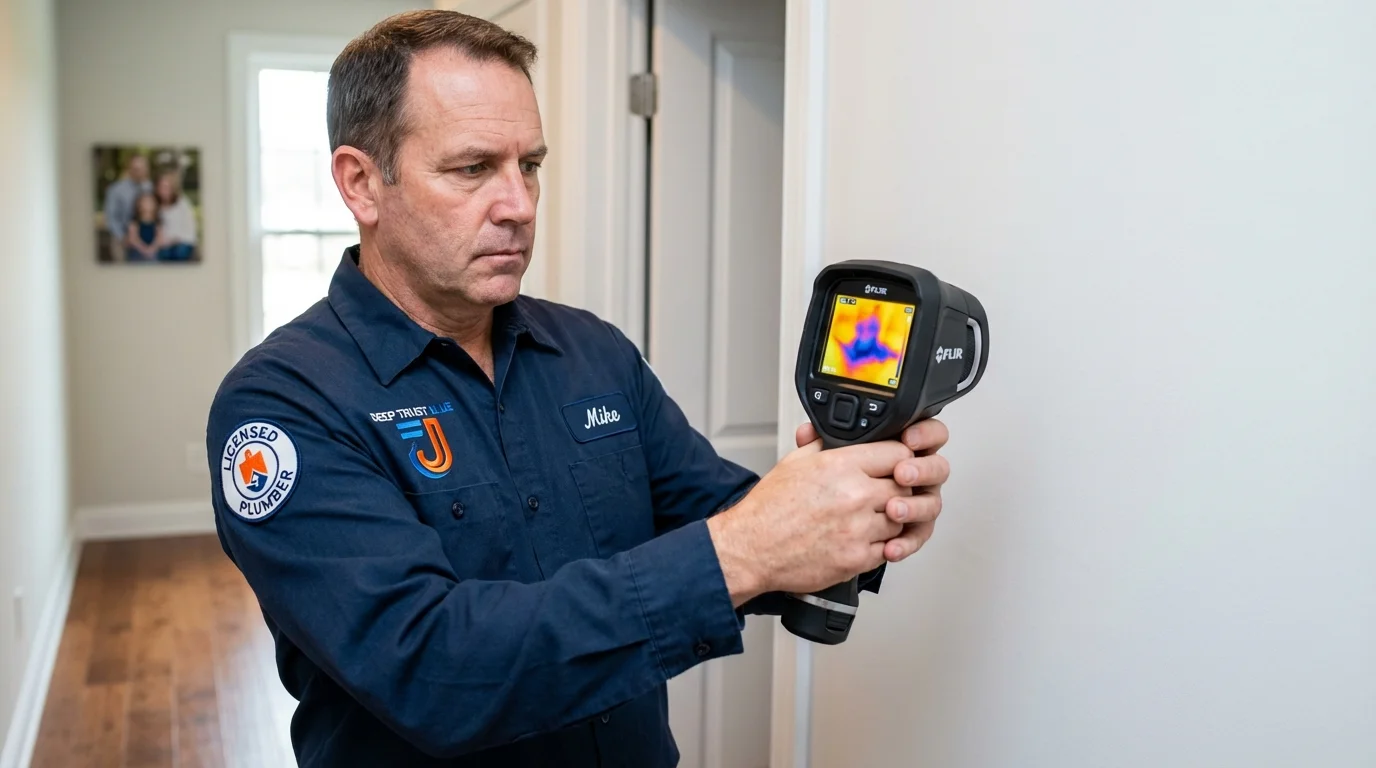 Thermal imaging leak detection by Johns Plumbing LLC in Colwich
